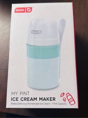 Ash Mint & White Compact Ice Cream Maker by Dash